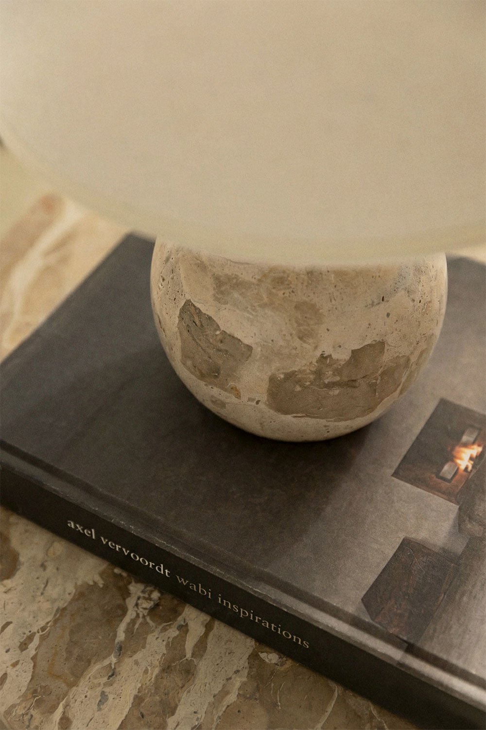 Marvexi natural stone table lamp base, gallery image 2