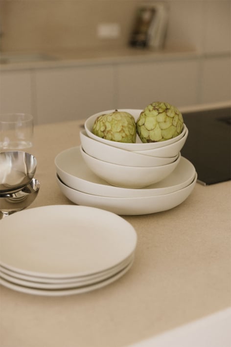 Set of 2 Belvere stoneware bowls