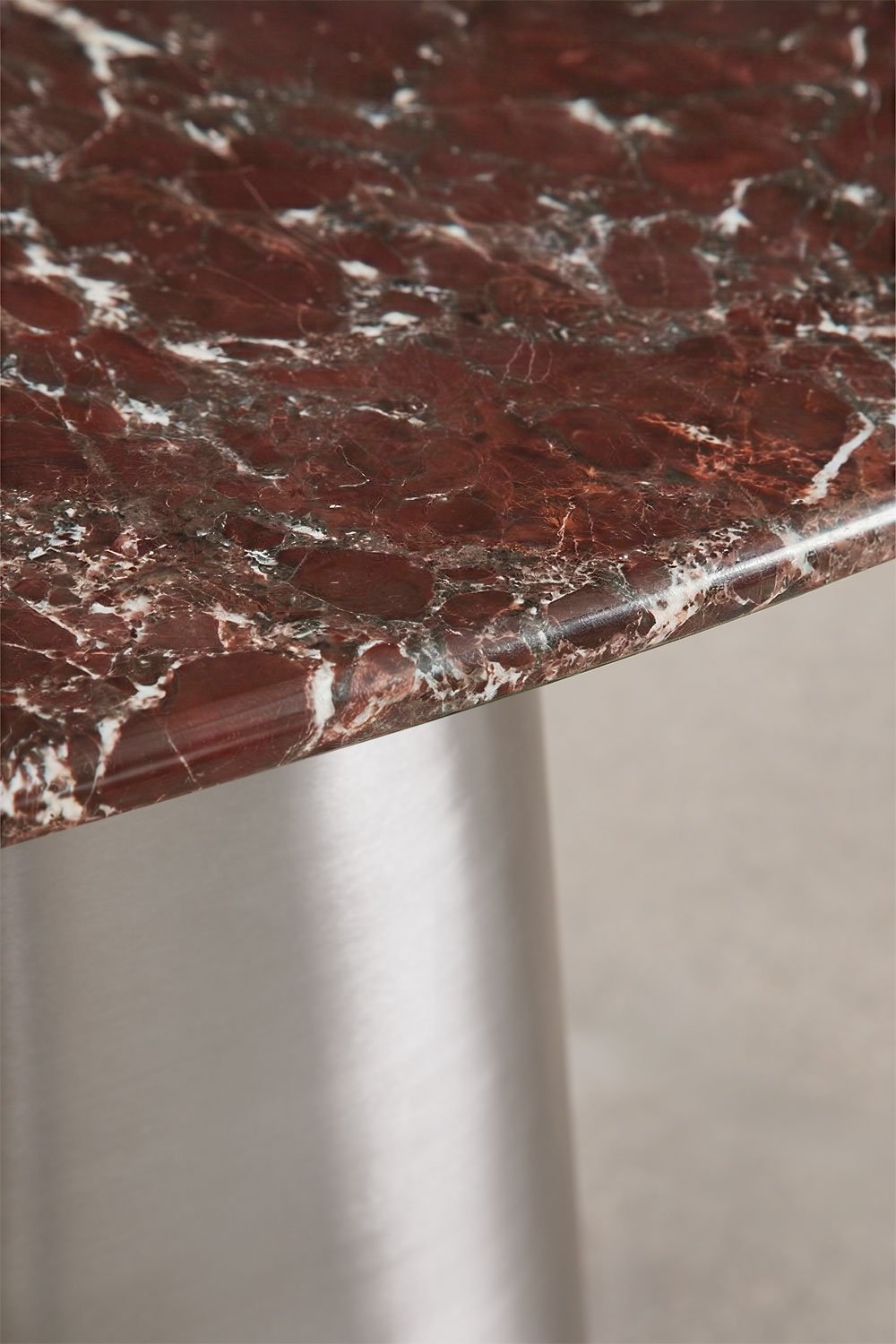 Moreila 120x40 cm natural stone and stainless steel hallway console table, gallery image 6