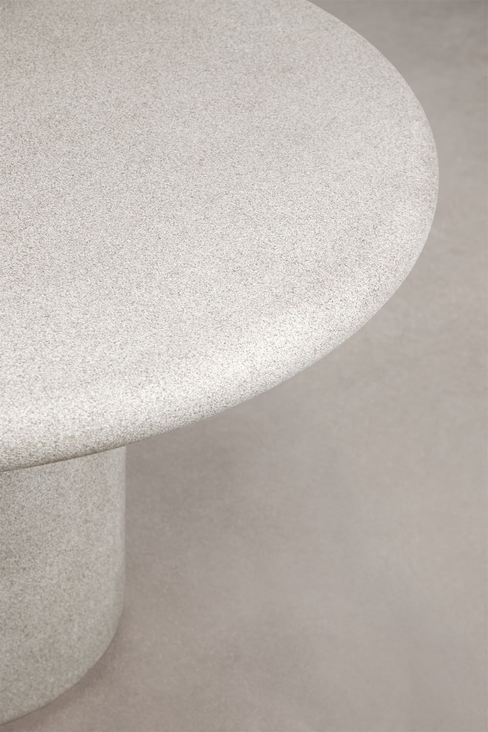 Emiria round garden table in cement, gallery image 2