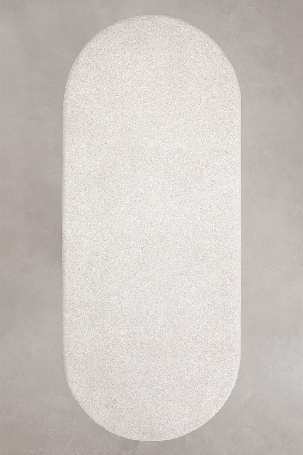 Oval garden table 260x110 cm in Aurean cement, gallery image 6