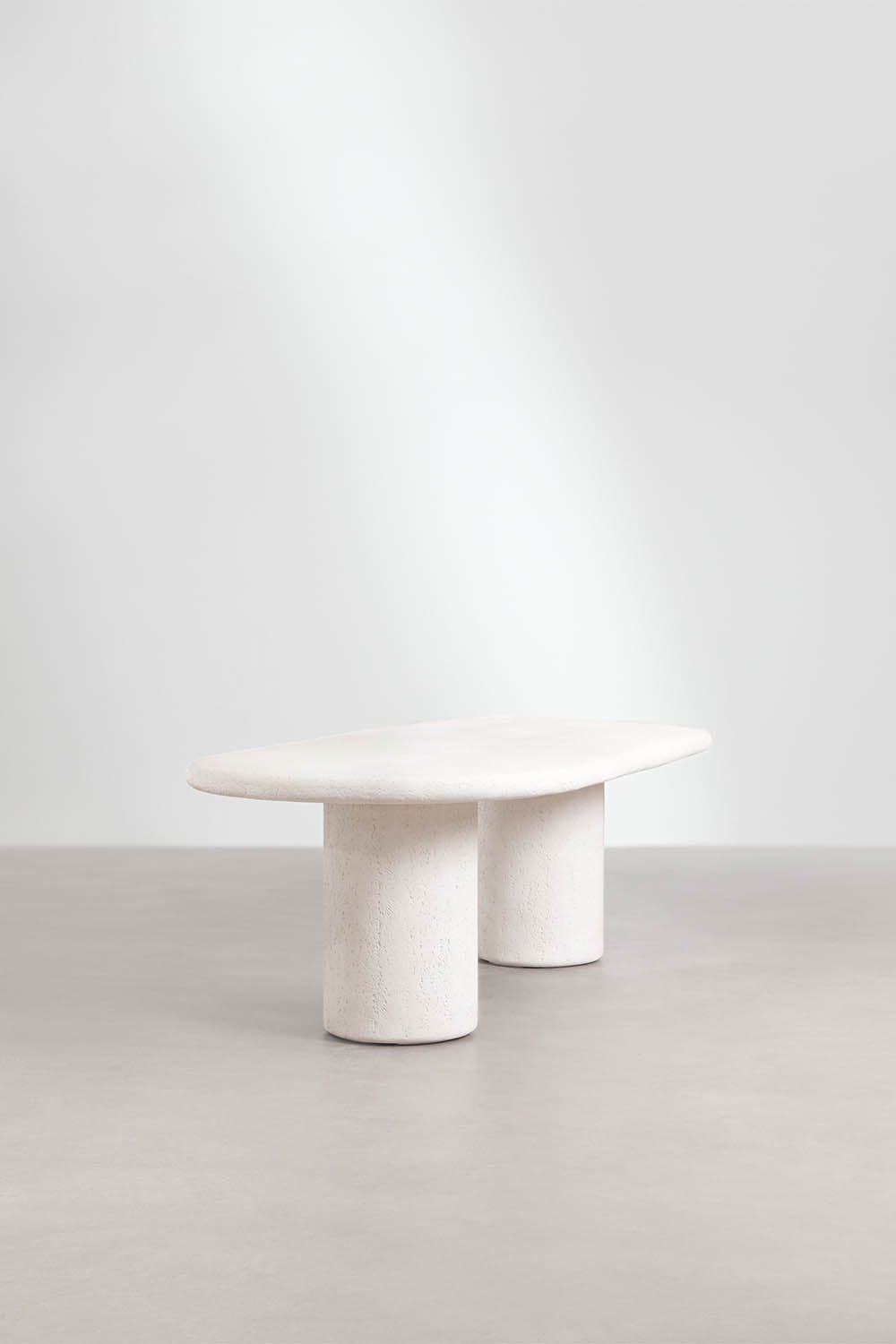 Oval dining table 260x110 cm in Aurean cement, gallery image 4