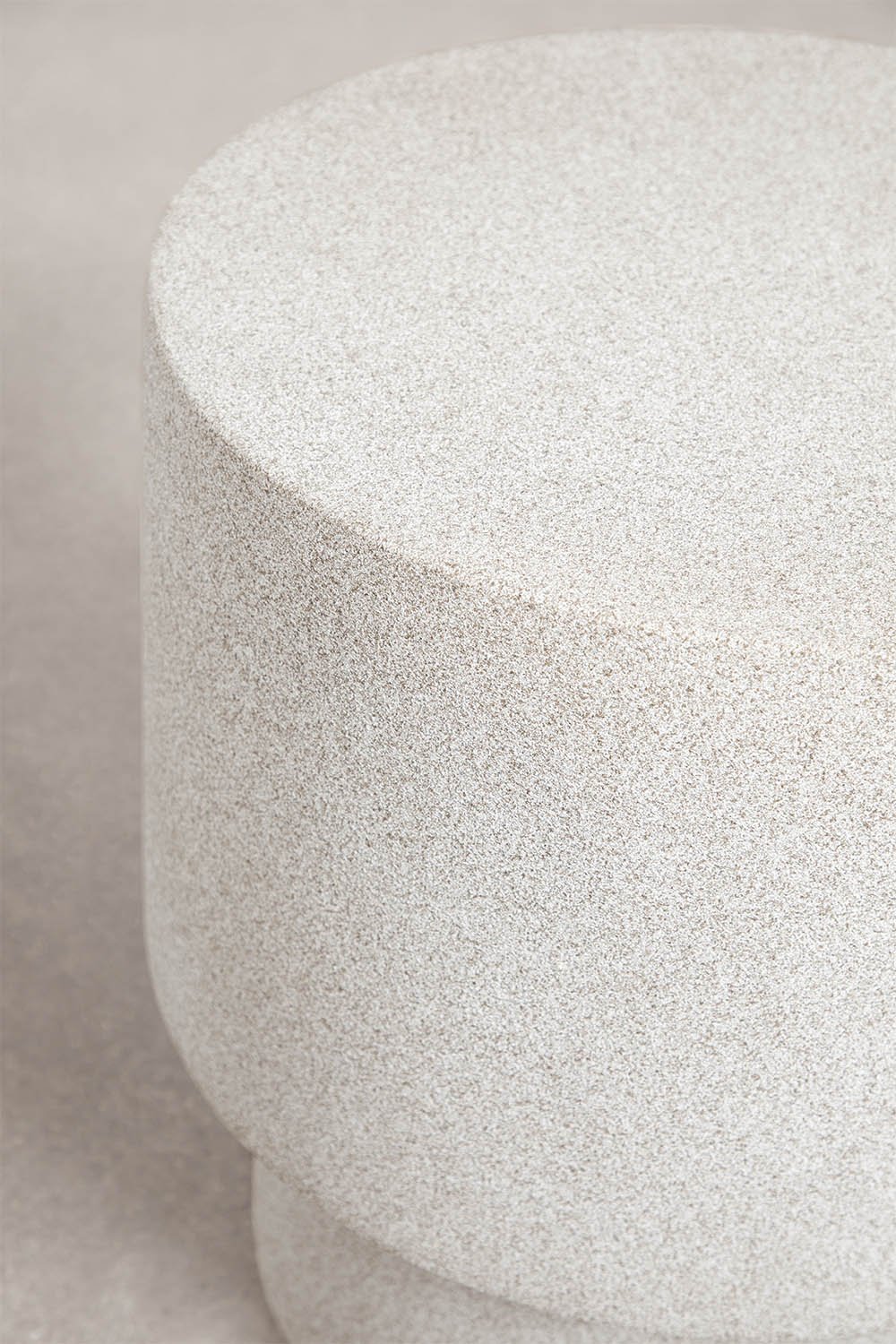 Selara round bedside table Ø45 cm in cement, gallery image 4