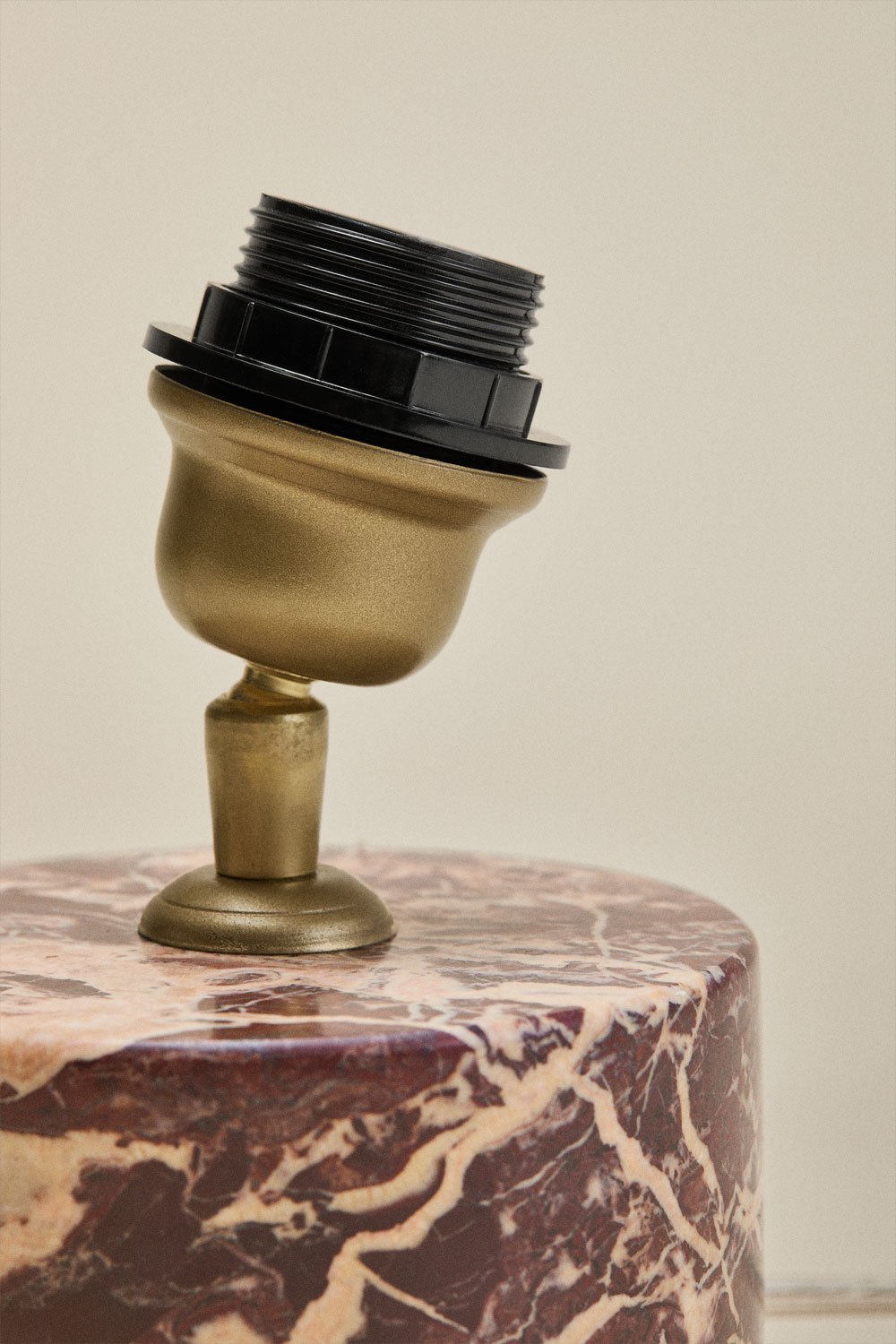 Orlena natural stone table lamp base, gallery image 4