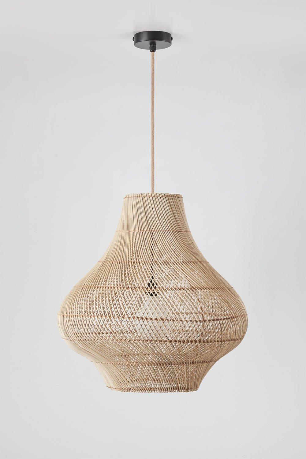 Magali rattan hanging ceiling lamp for outdoor use, gallery image 3