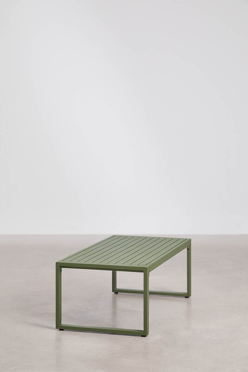 Rectangular garden coffee table 110x55 cm in aluminum Lipov, gallery image 4