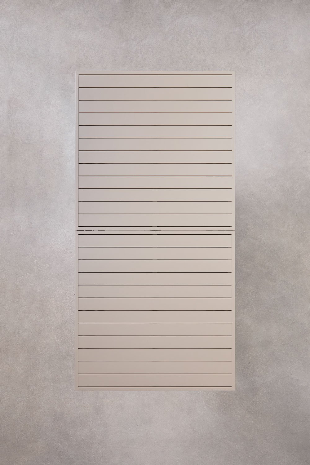Rectangular extendable dining table in aluminum Karena, gallery image 8