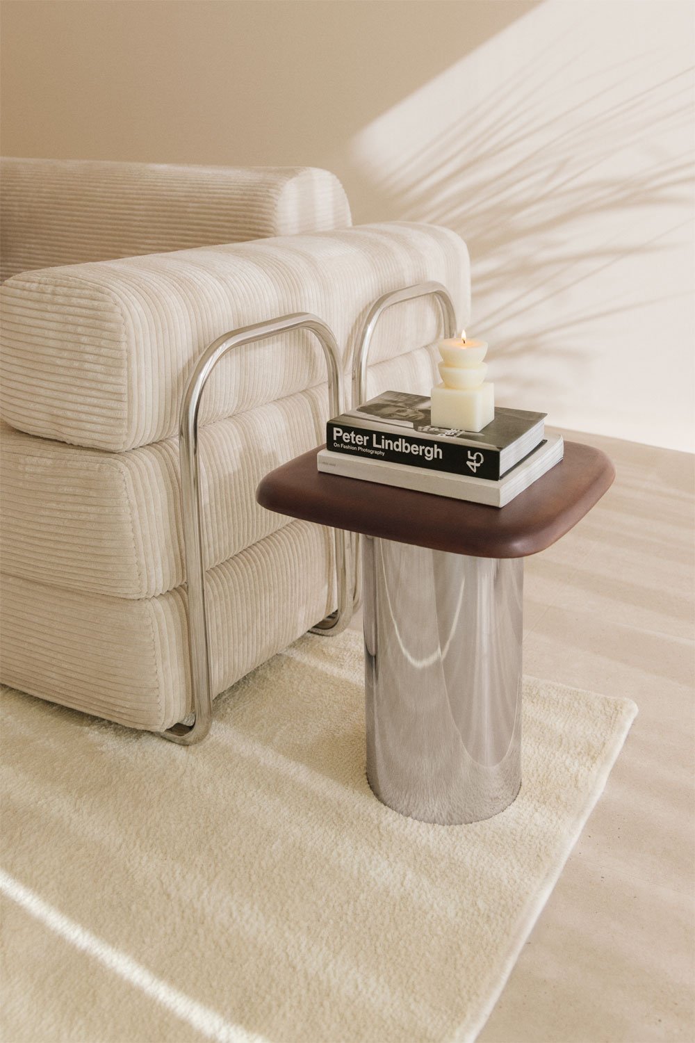 Square side table 40x40 cm Merieines, gallery image 1