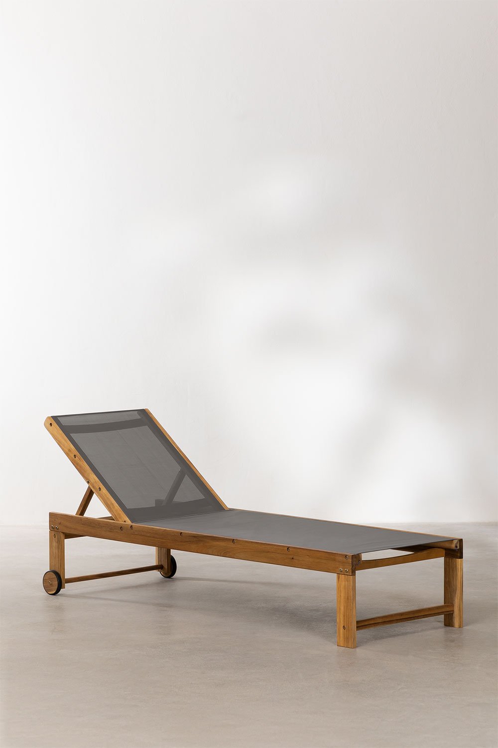 Valerys wooden reclining sun lounger, gallery image 4