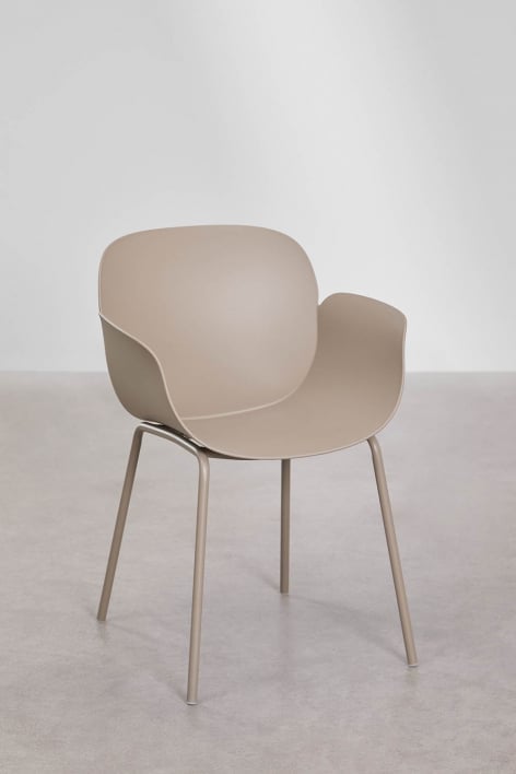 Lynette garden chair in polypropylene and steel