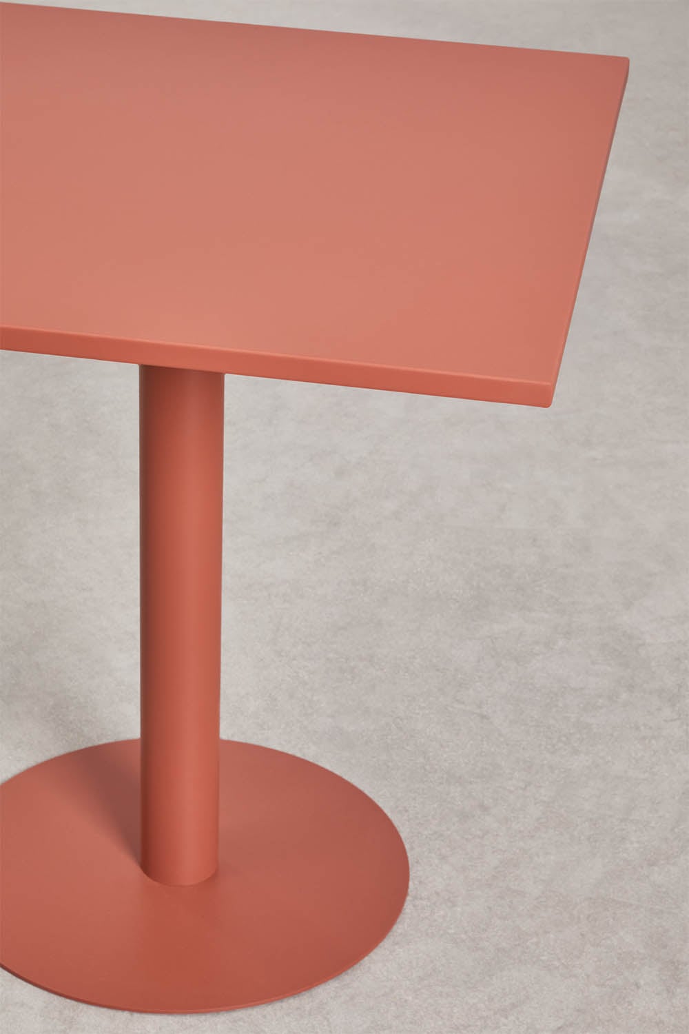 Square 70x70 cm kitchen table in Mizzi iron, gallery image 3