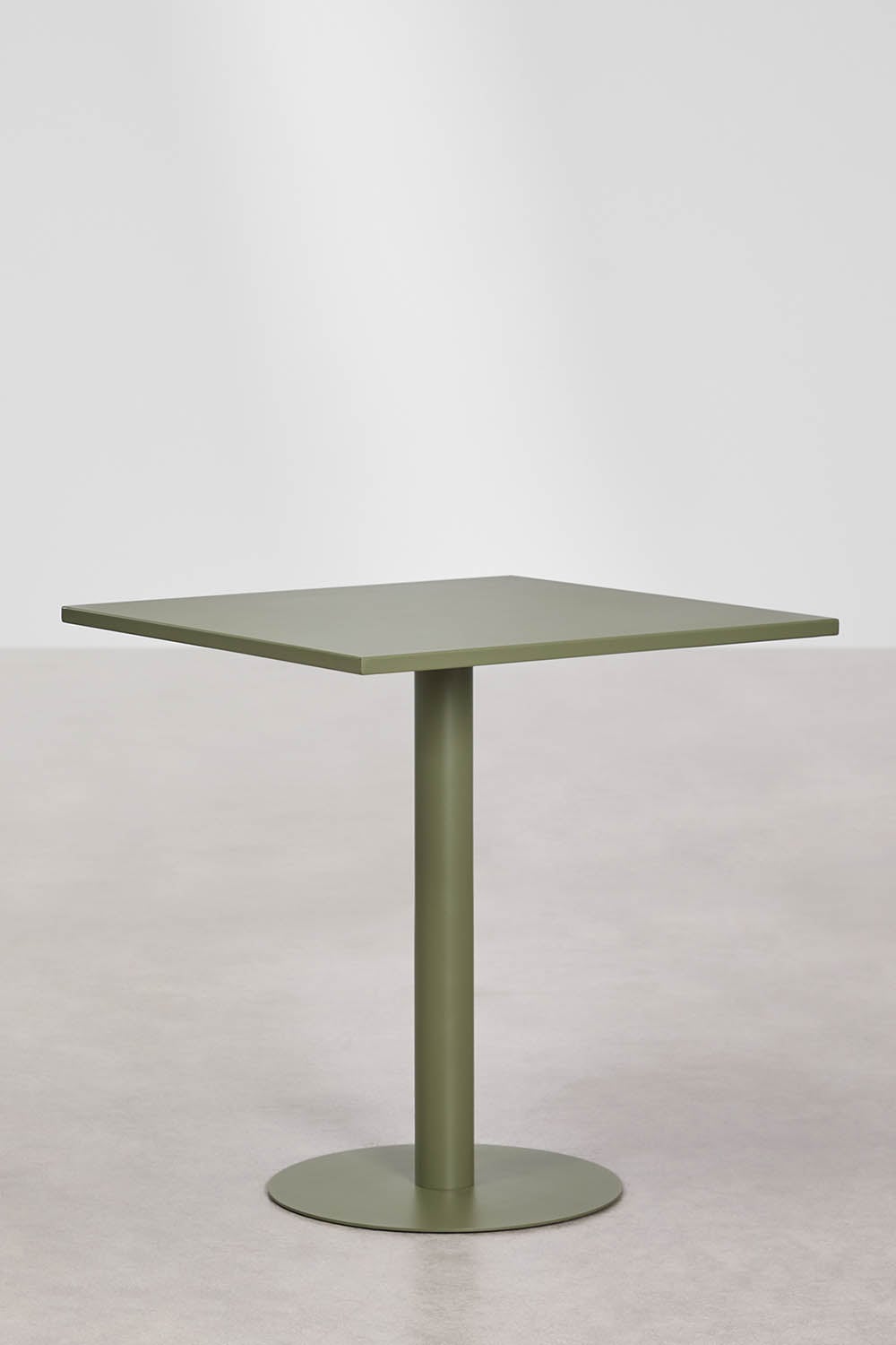 Square 70x70 cm kitchen table in Mizzi iron, gallery image 1