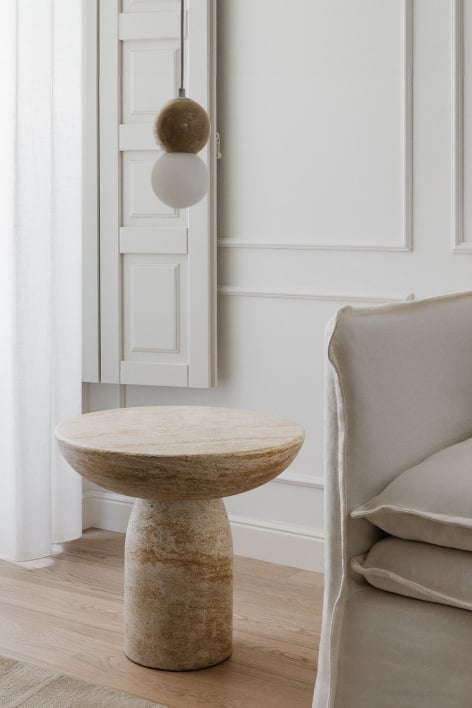 Zenadia round side table Ø50 cm in cement