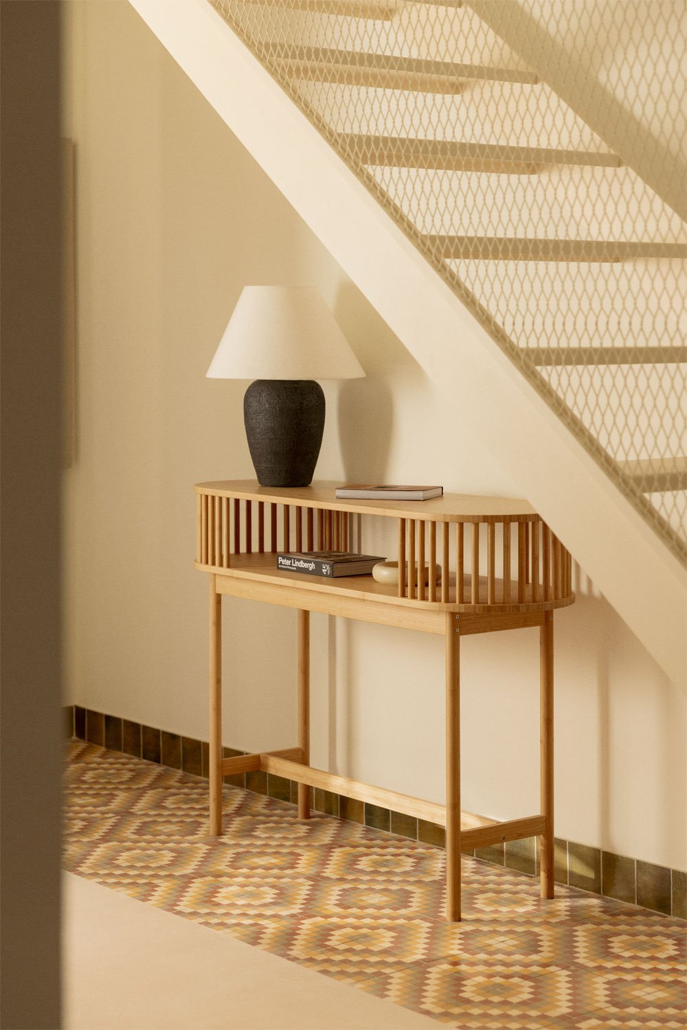 Connery bamboo hallway console, gallery image 1