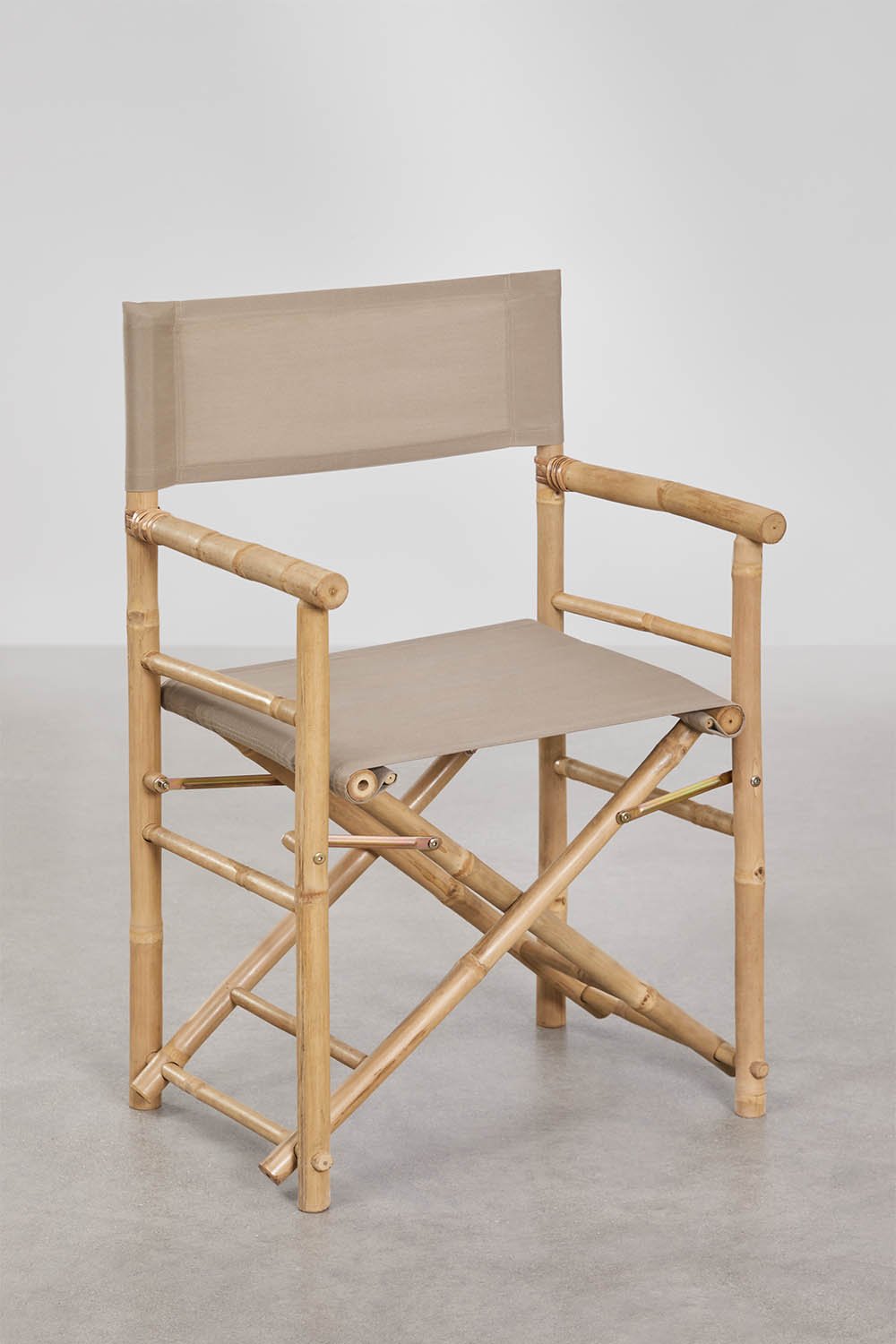 Woody bamboo folding garden director chair, gallery image 1