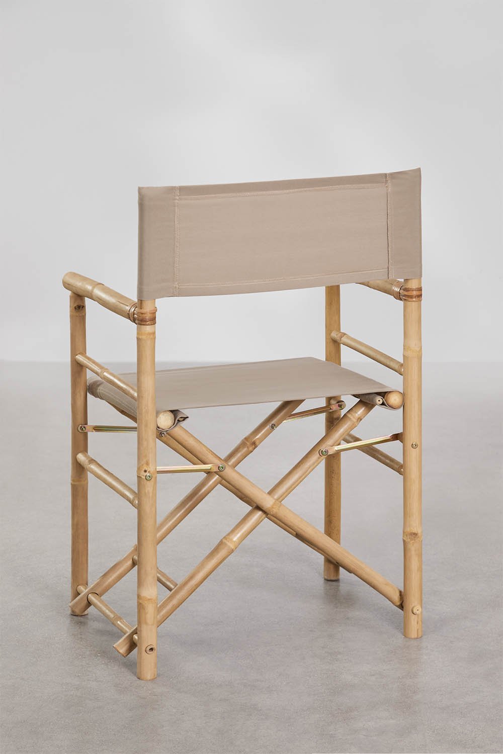 Woody bamboo folding garden director chair, gallery image 3