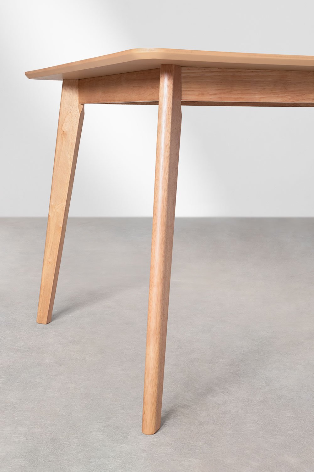 Rectangular dining table in MDF and rubberwood Kerhen, gallery image 5