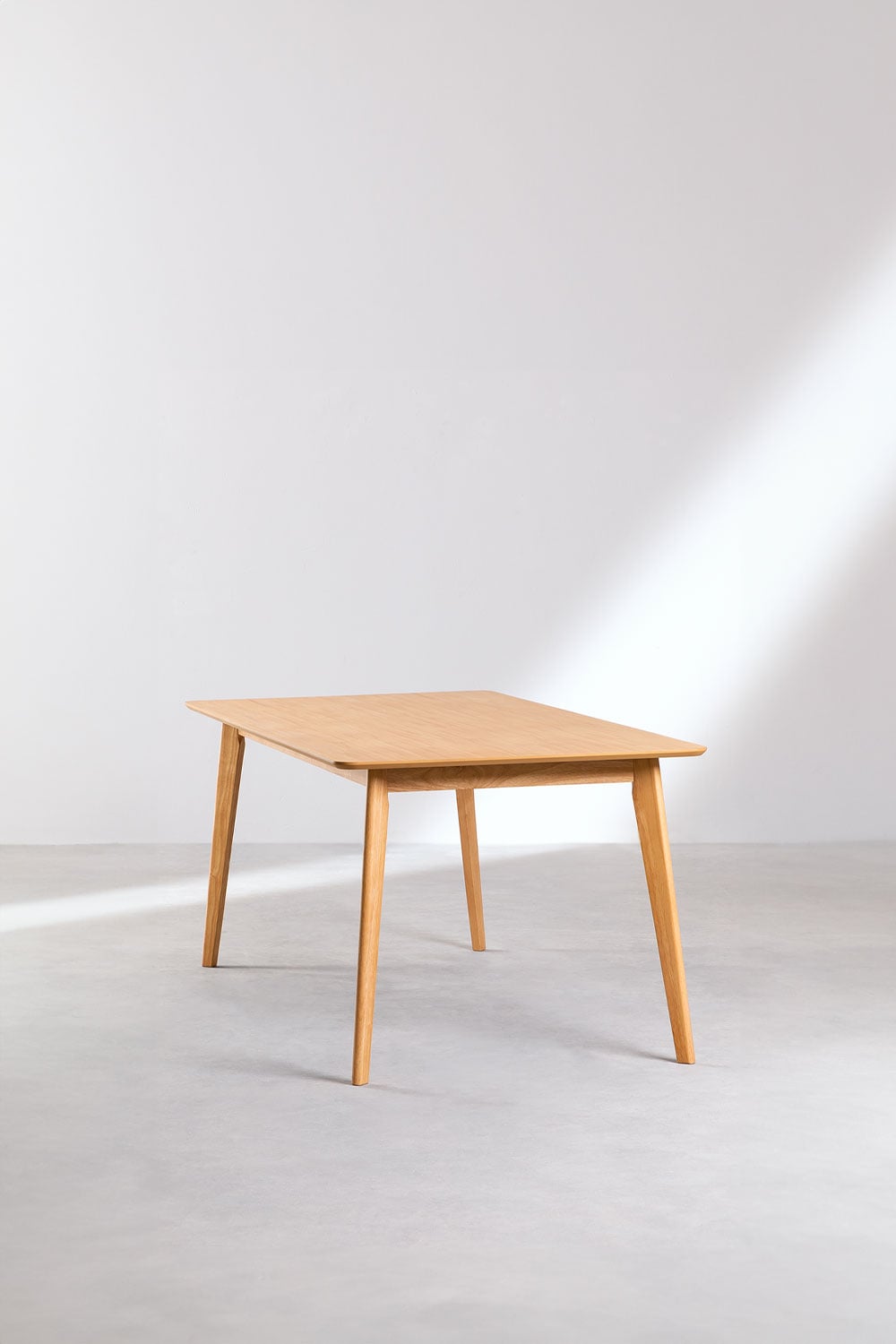 Rectangular dining table in MDF and rubberwood Kerhen, gallery image 3