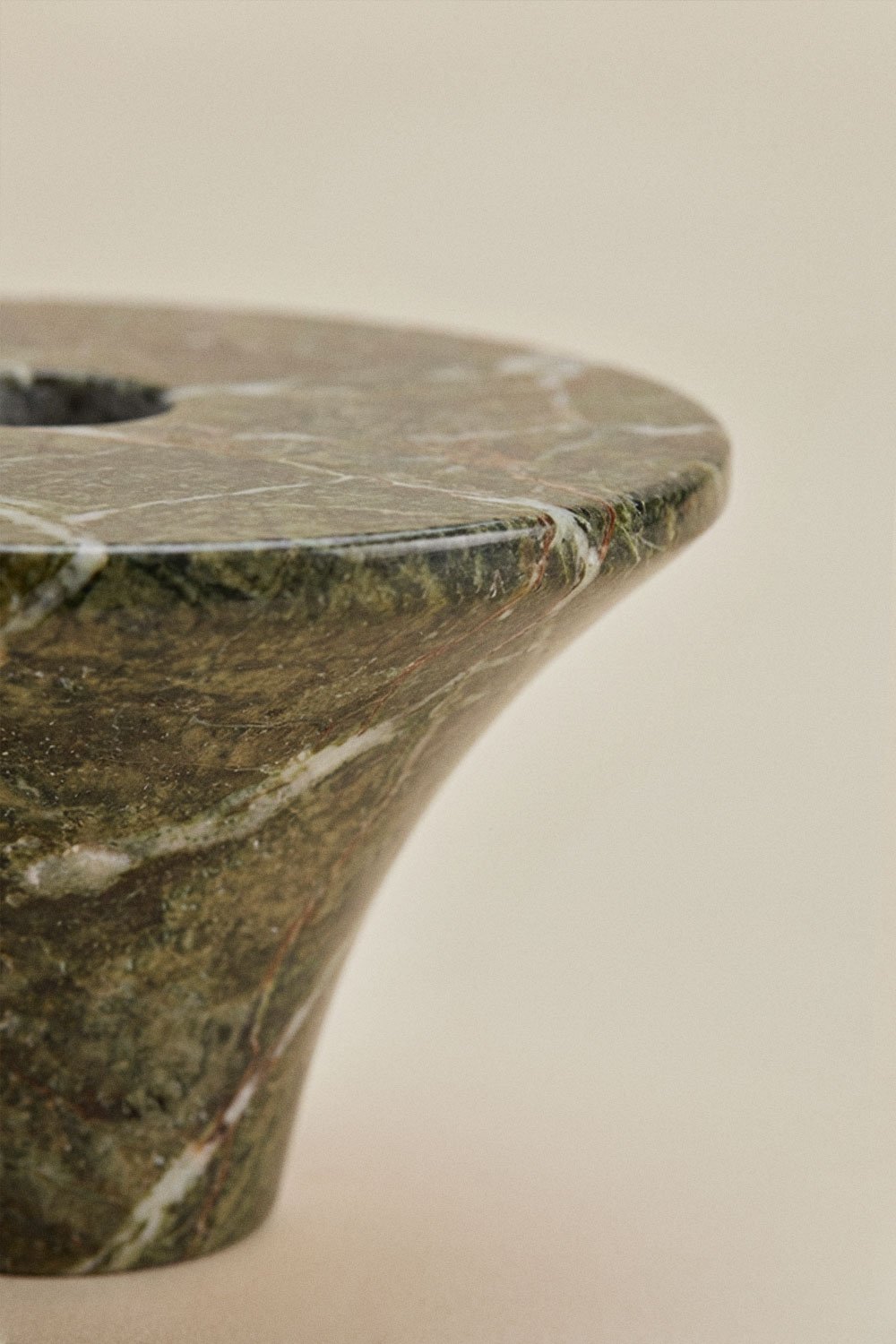 Pack of 2 natural stone Bellvion candle holders, gallery image 4