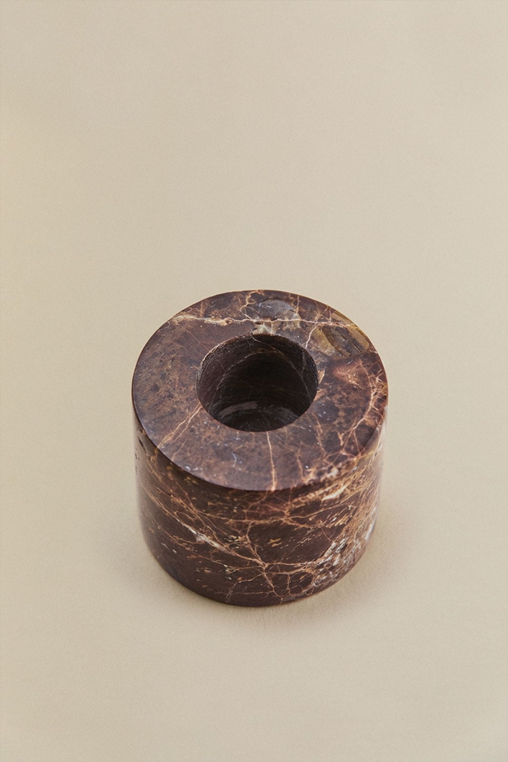 Pack of 2 natural stone Seravento candle holders, gallery image 4