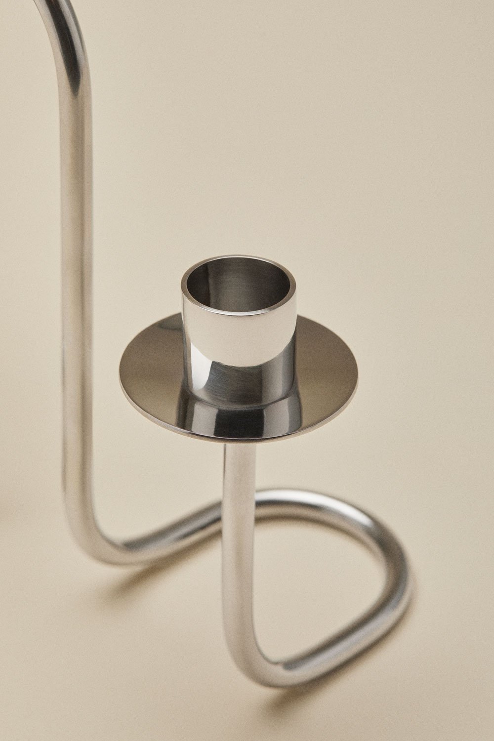 3-arm stainless steel candelabra Tyva, gallery image 4
