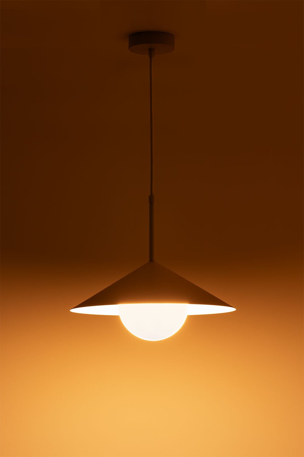 Bagioli iron hanging ceiling lamp, gallery image 3