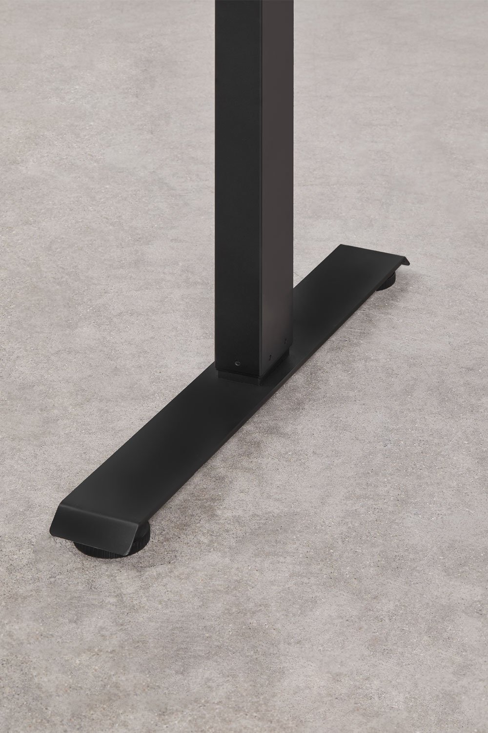 Electric rectangular height-adjustable desk with memory function in wood and iron Serpi, gallery image 4