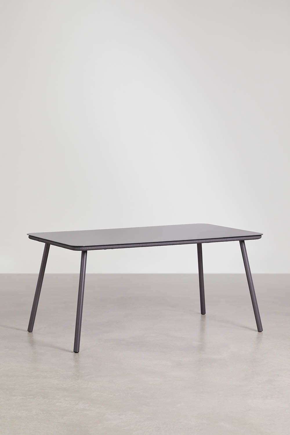 Rectangular 160x90 cm garden table in Arhiza glass, gallery image 2