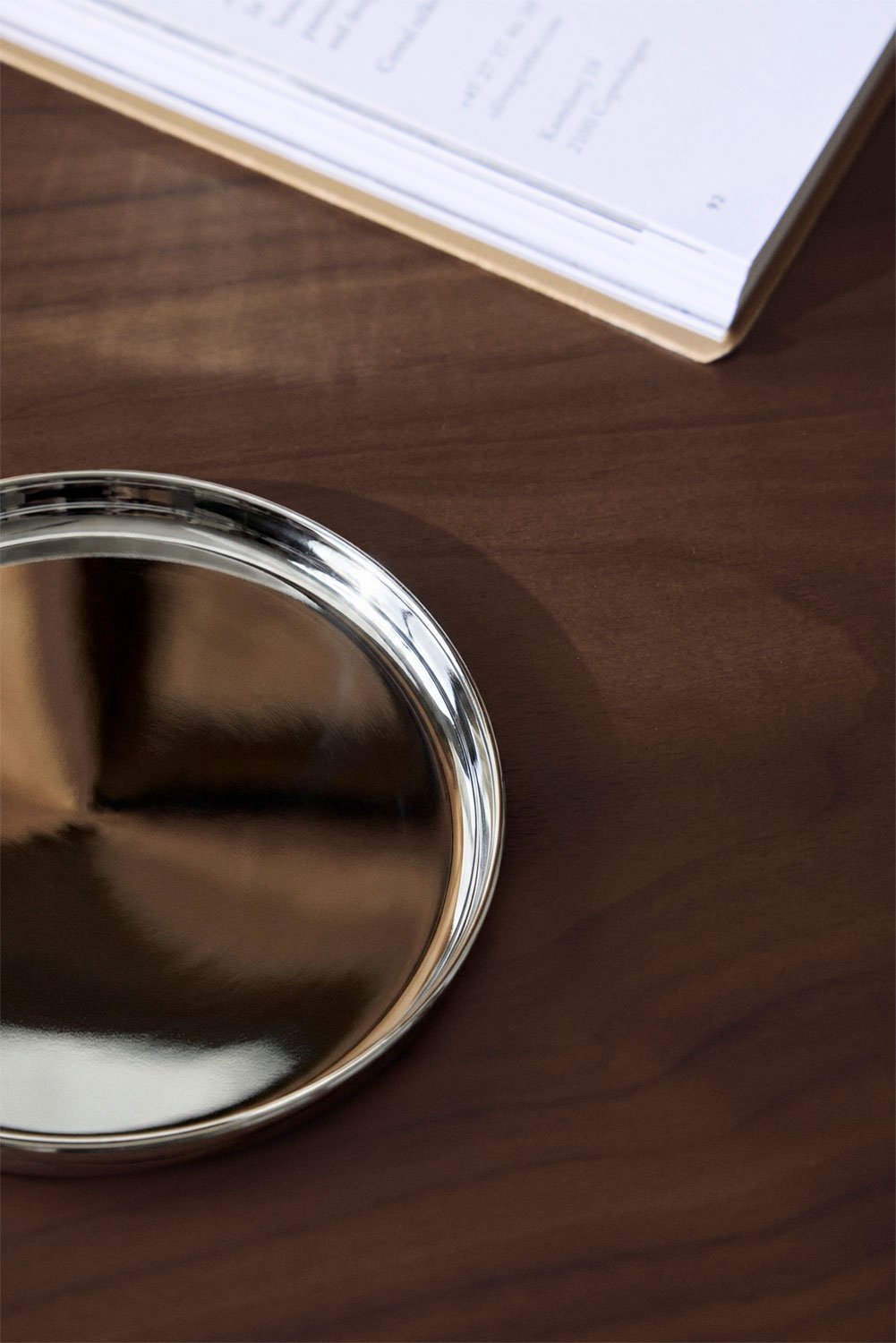 Pack of 2 flat plates Ø15 cm in stainless steel Lorne, gallery image 2