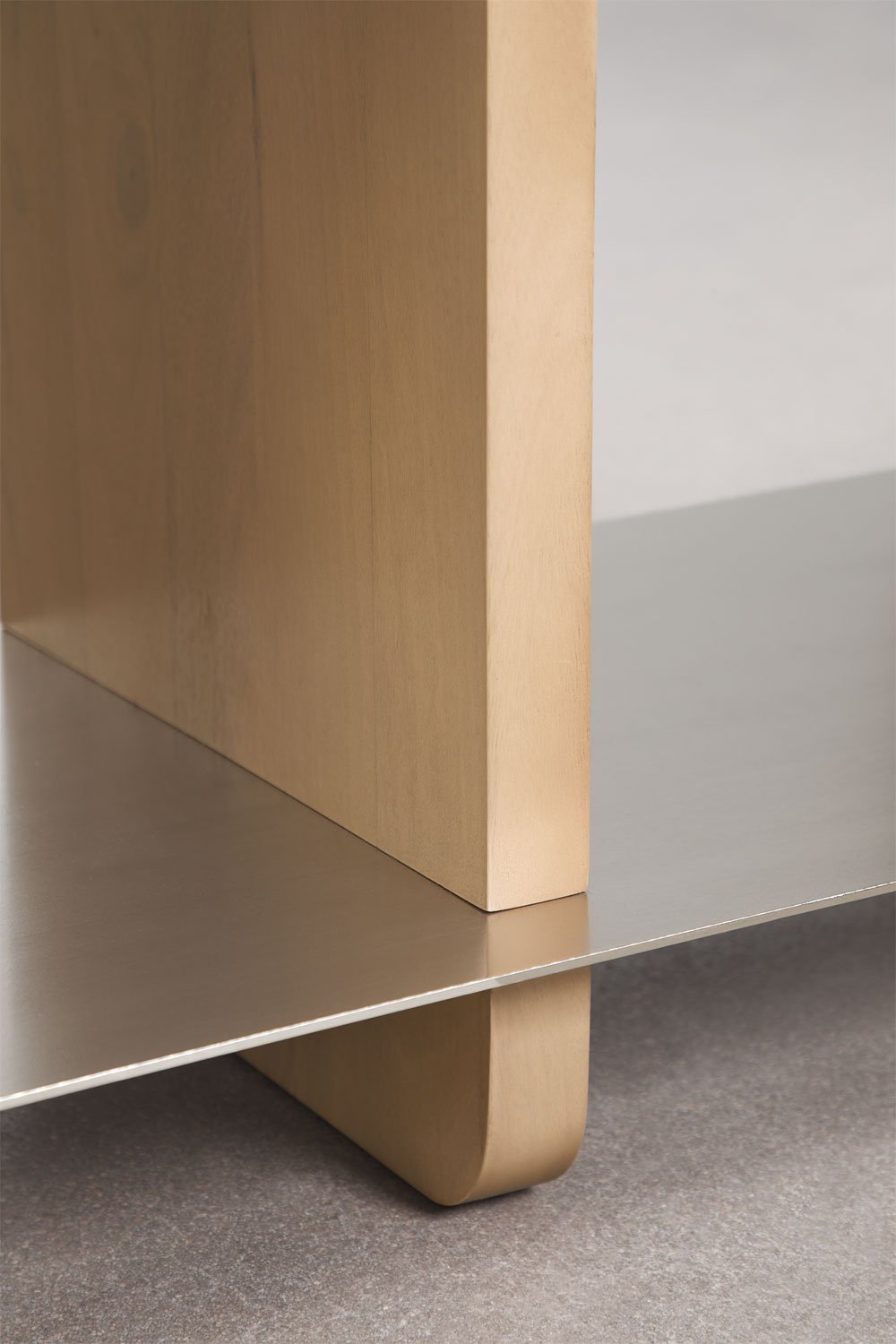 Tokyo 150x40 cm shelf in mango wood and steel, gallery image 6