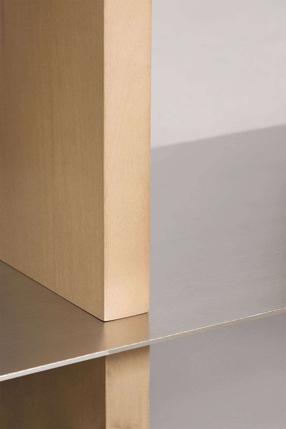 Tokyo mango wood and steel wall shelf, gallery image 6