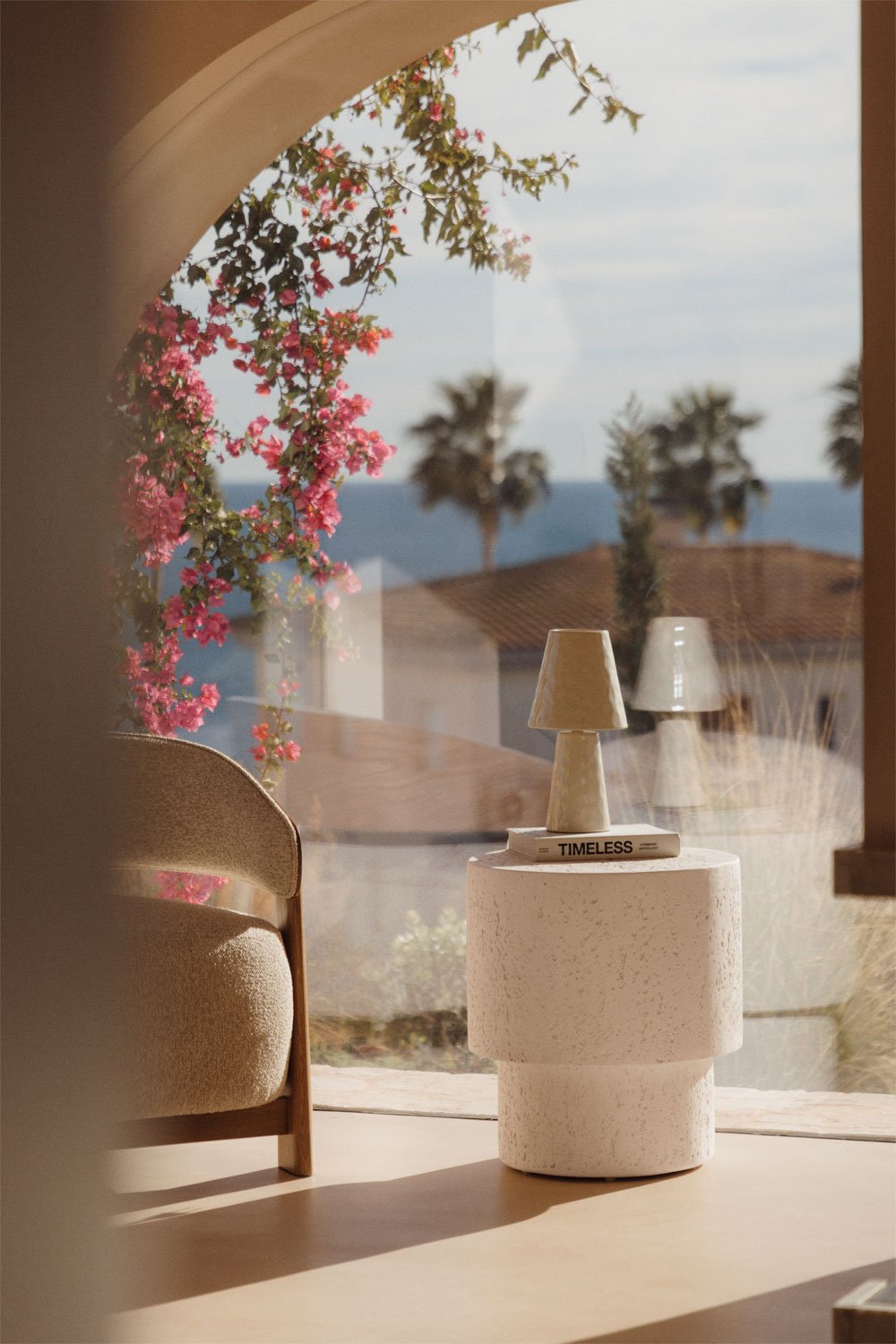 Selara round side table Ø45 cm in cement, gallery image 5