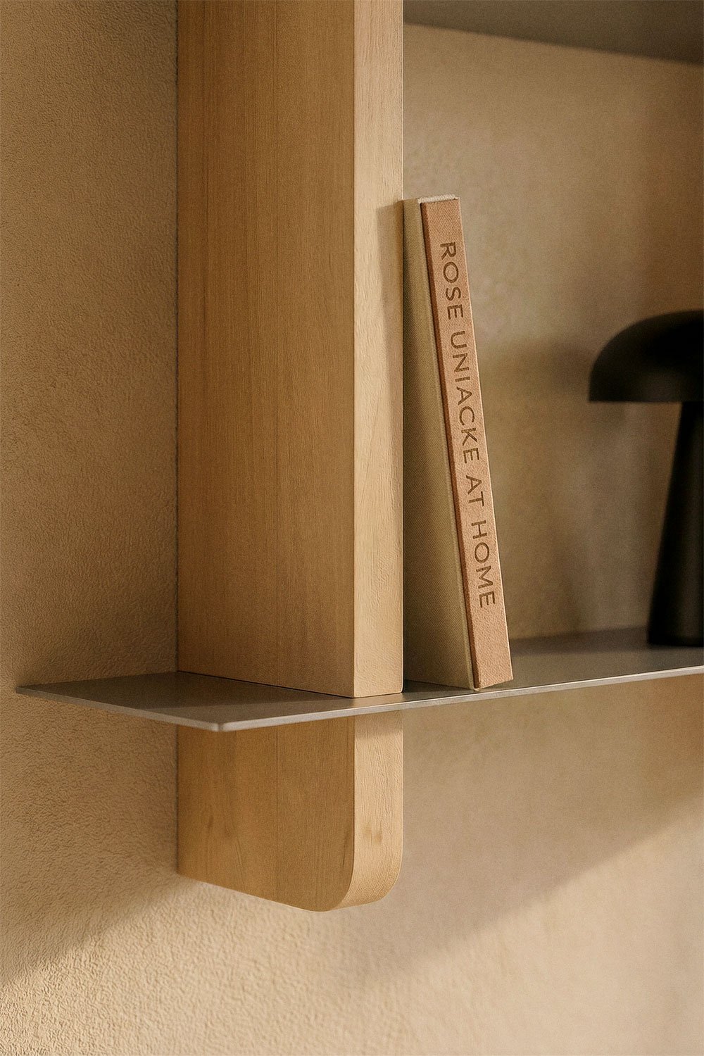 Tokyo mango wood and steel wall shelf, gallery image 2