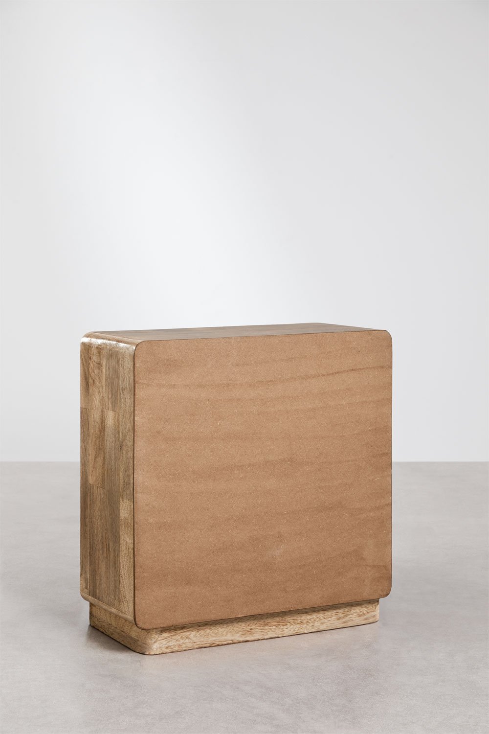 Abrams 80x40 cm chest of drawers in mango wood, MDF, and jute, gallery image 6