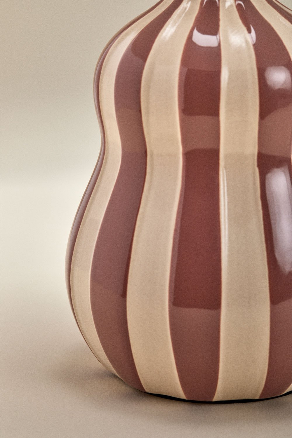 Jolira ceramic and linen table lamp ↑40 cm, gallery image 6