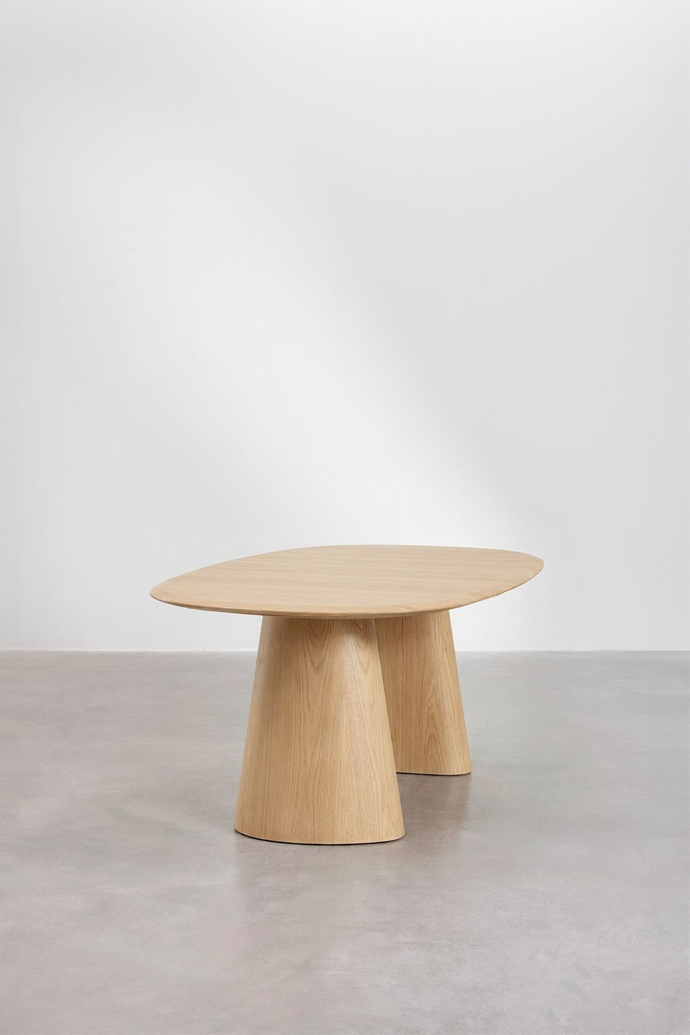 Oval extendable dining table in MDF and ash veneer Nuveta, gallery image 5