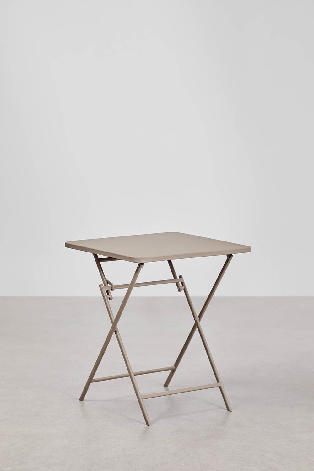 Tamarit foldable 60x60 cm square steel kitchen table, gallery image 1