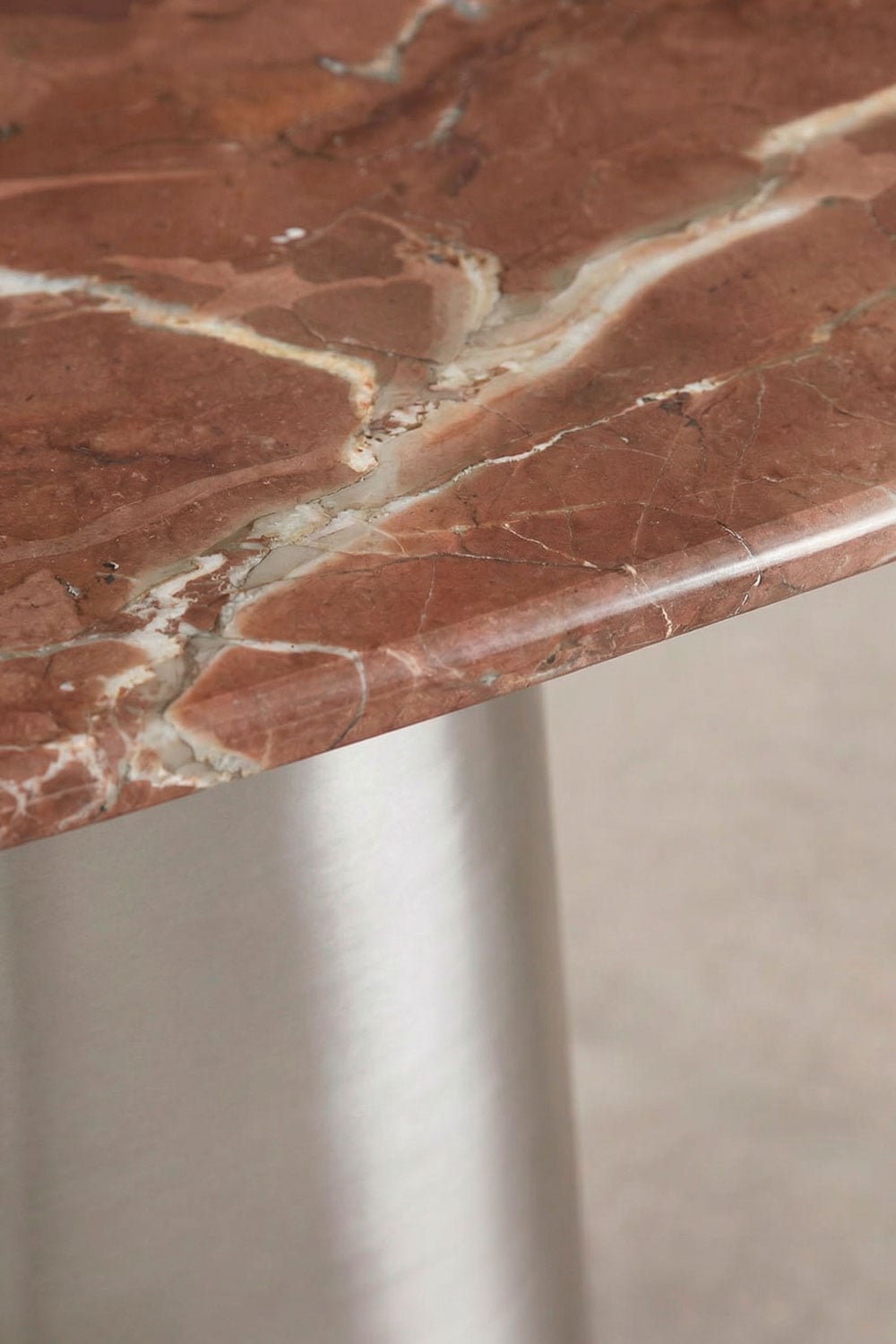 Moreila 120x40 cm natural stone and stainless steel hallway console table, gallery image 7