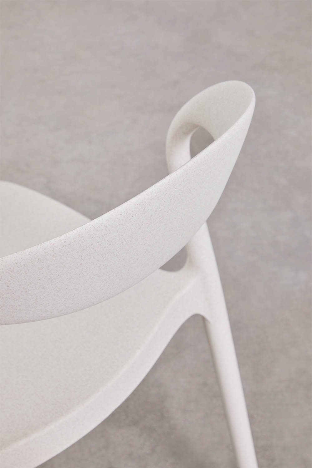 Pack of 4 stackable Brenza polypropylene garden chairs, gallery image 7