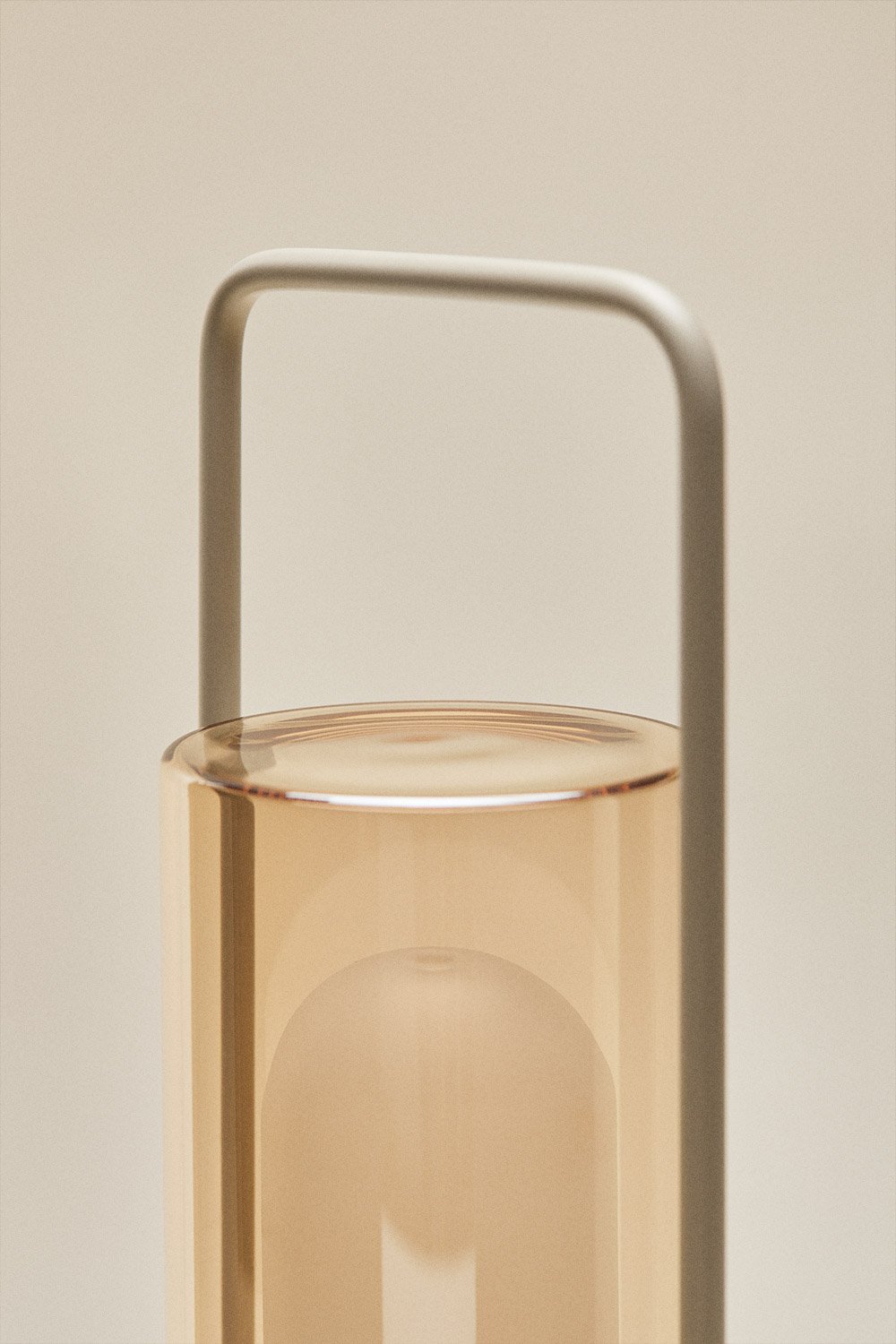 Wireless LED table lamp in iron and glass Sorlix, gallery image 4