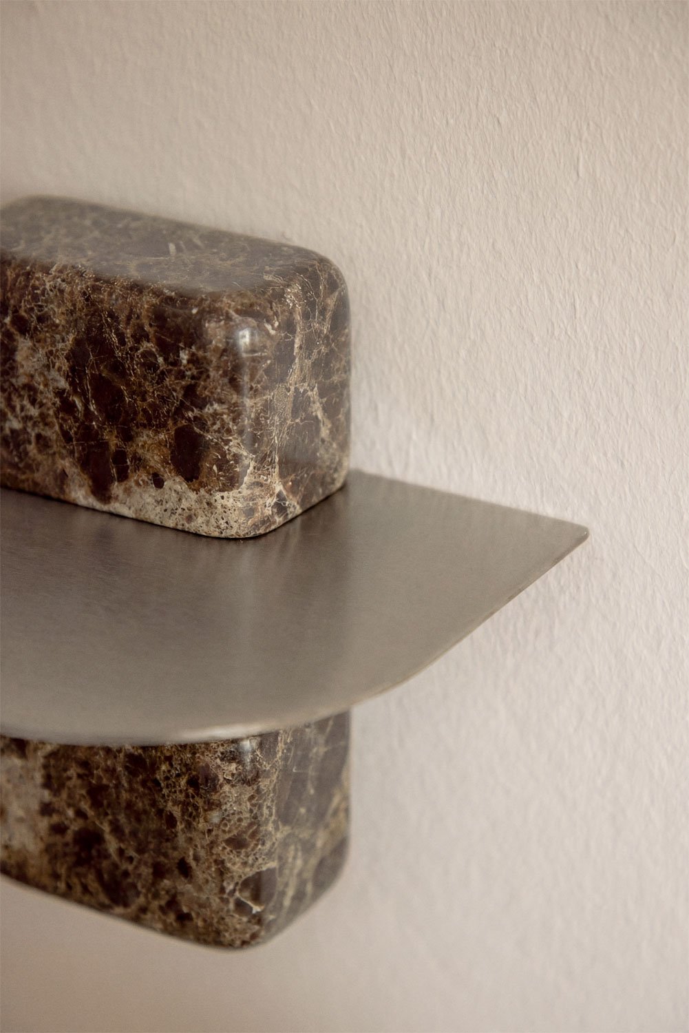 Pack of 2 Serbian stainless steel wall shelves, gallery image 2