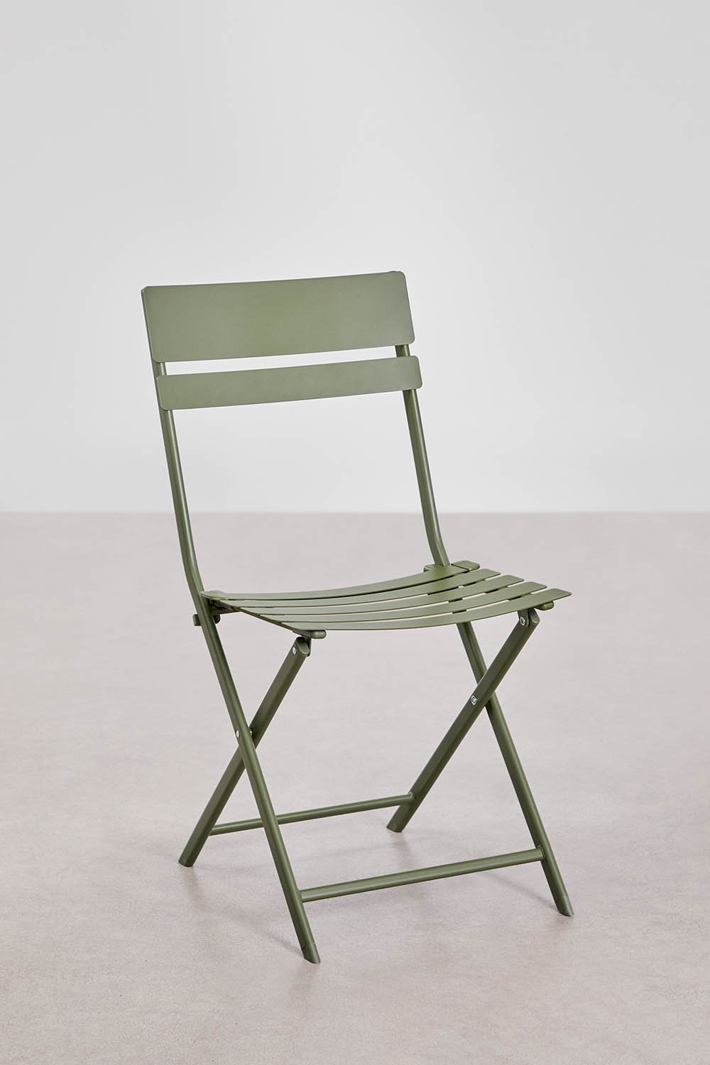 Pack of 2 Tamarit folding steel dining chairs, gallery image 2