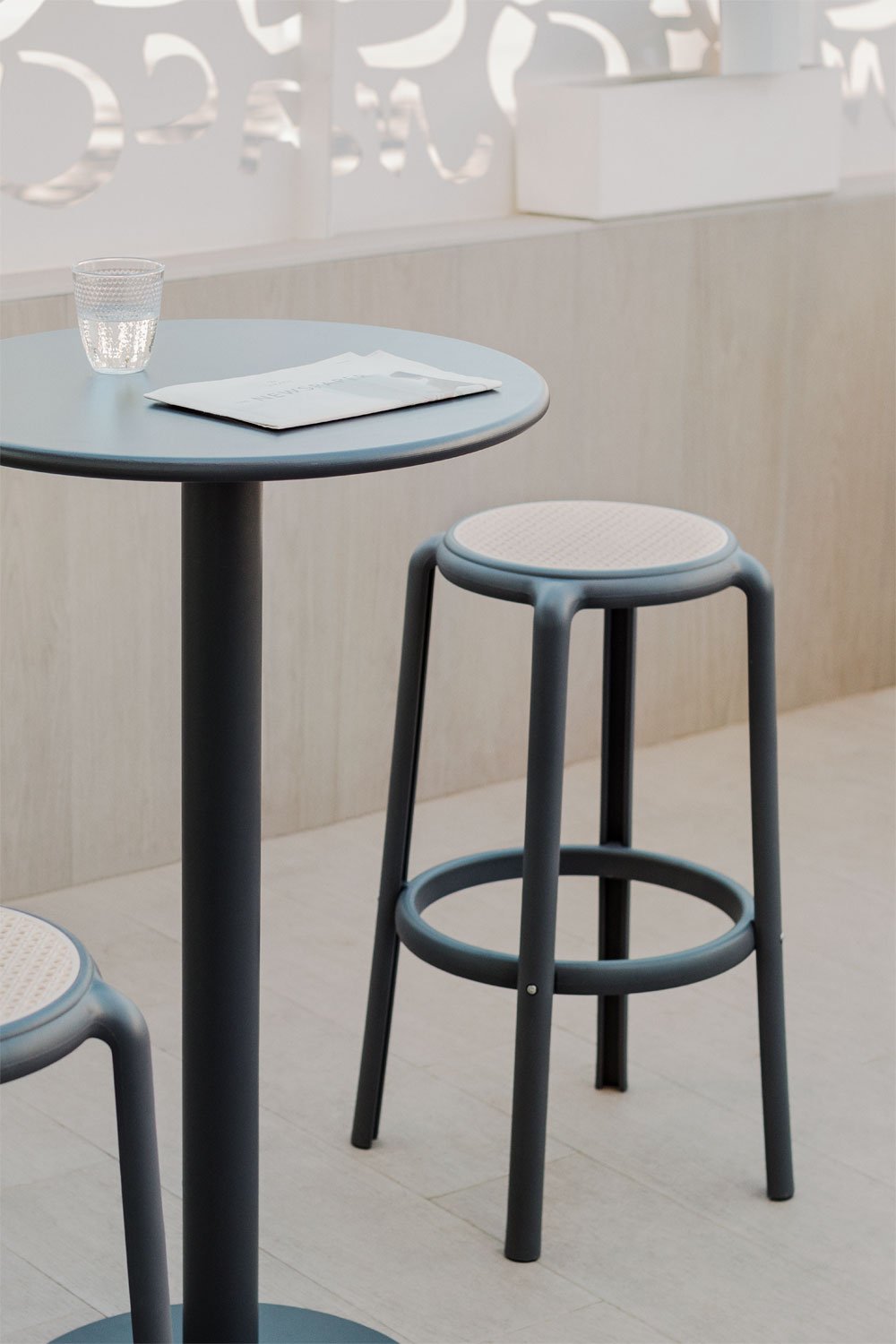 Pack of 4 Omara tall garden stools, gallery image 5