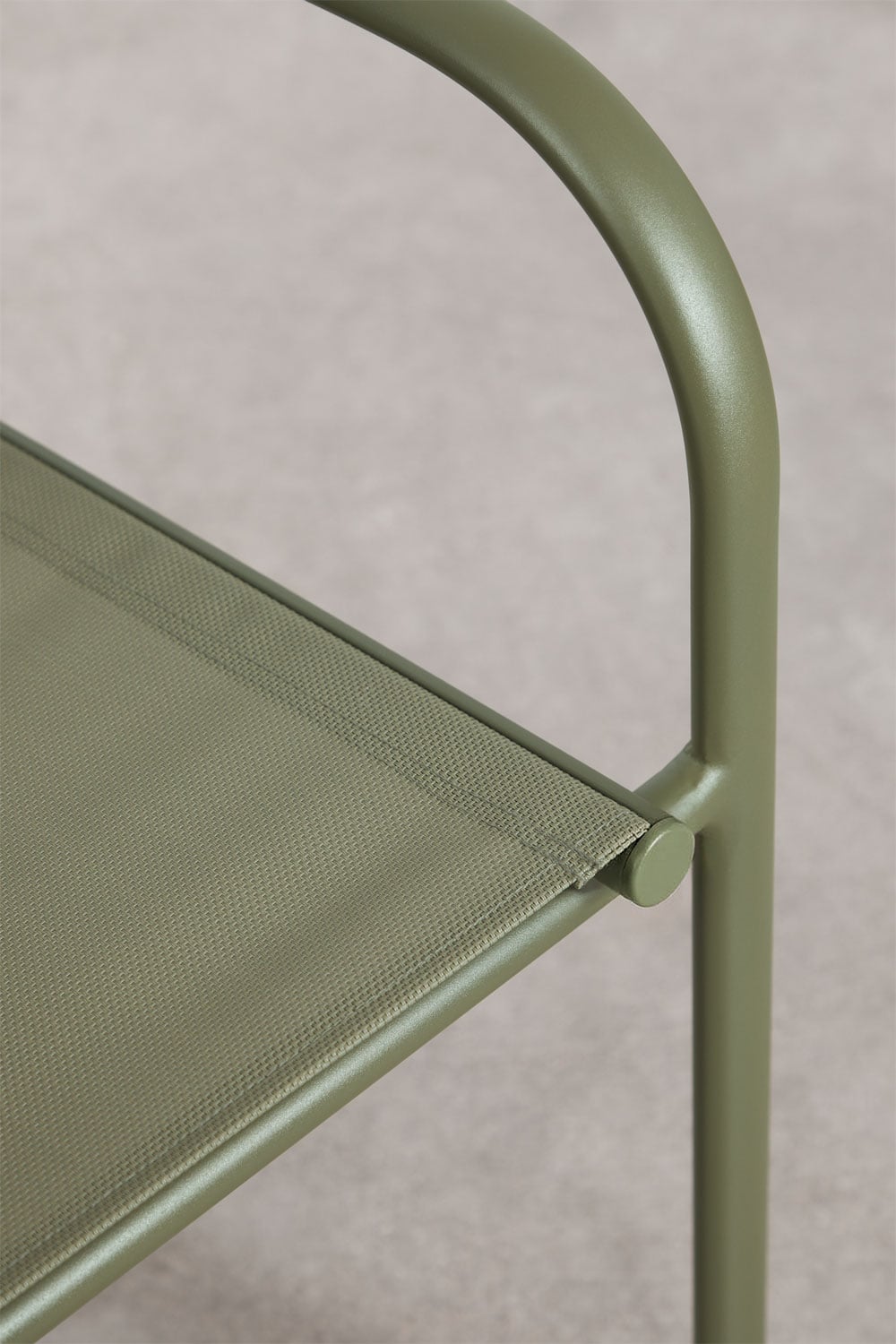 Stackable garden chair with aluminum armrests Olenia, gallery image 7