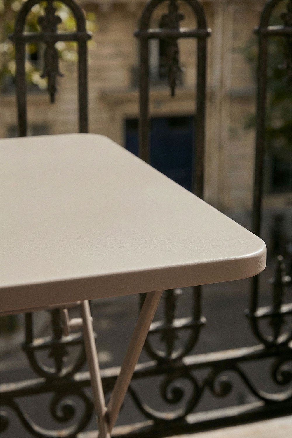 Tamarit foldable 60x60 cm square steel garden table, gallery image 2