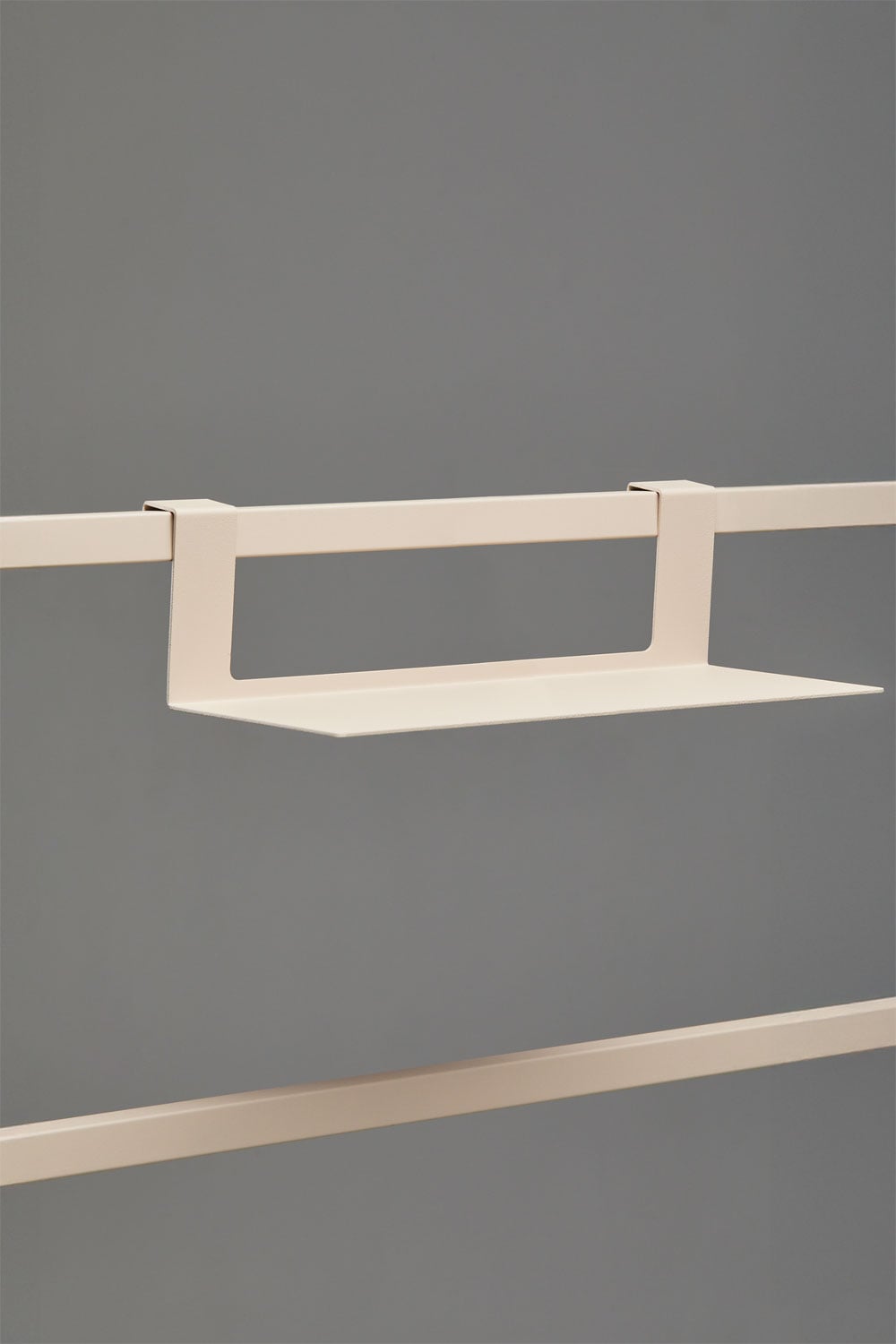 Shelf with hooks for Rivana modular outdoor kitchen in steel, gallery image 1