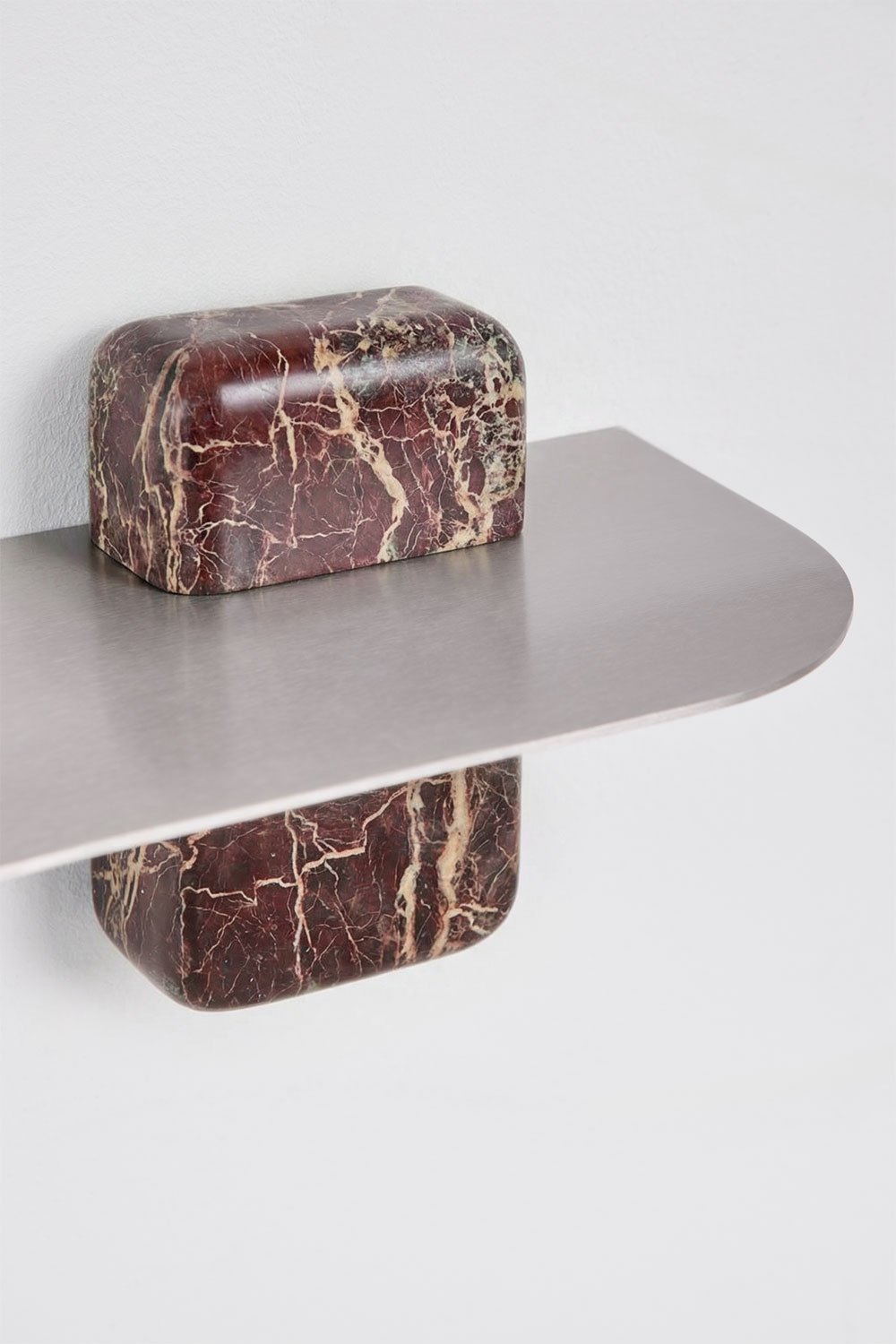 Pack of 2 floating bedside tables 45x15 cm in Serbian stainless steel, gallery image 5