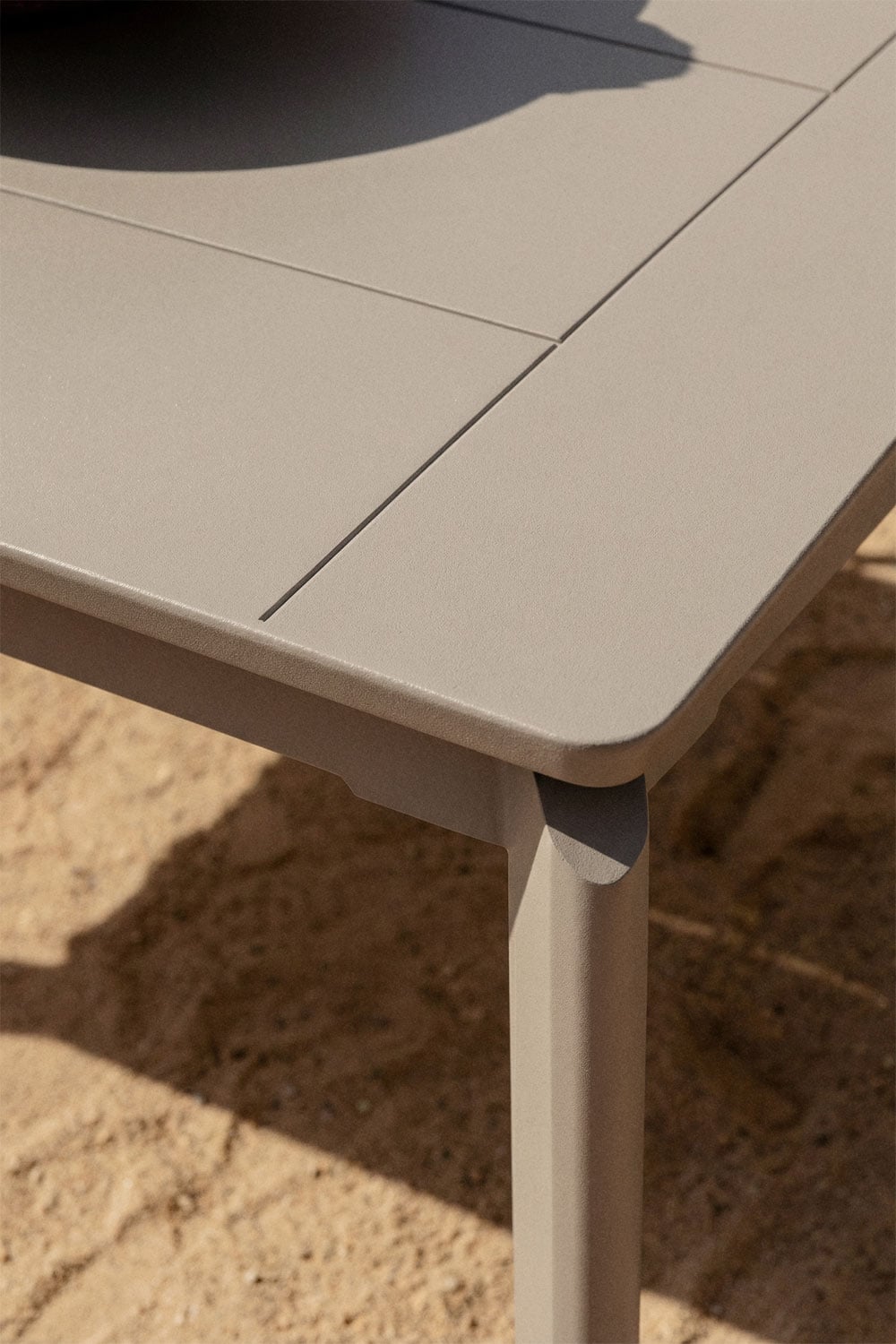 Rectangular garden table 180-240-300x100 cm extendable aluminum Milenca, gallery image 3