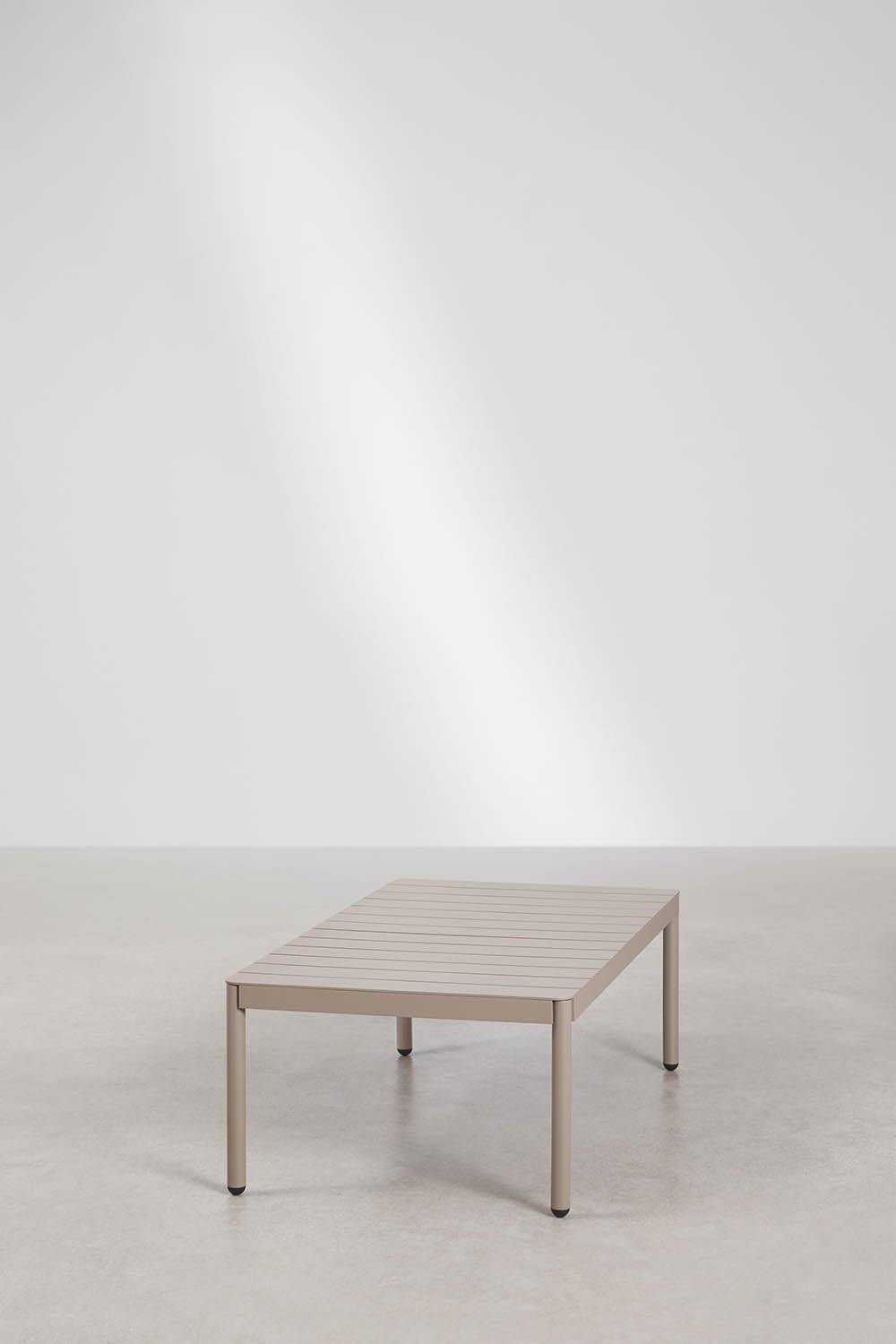 Rectangular 110x60 cm Boleni aluminum garden coffee table, gallery image 2