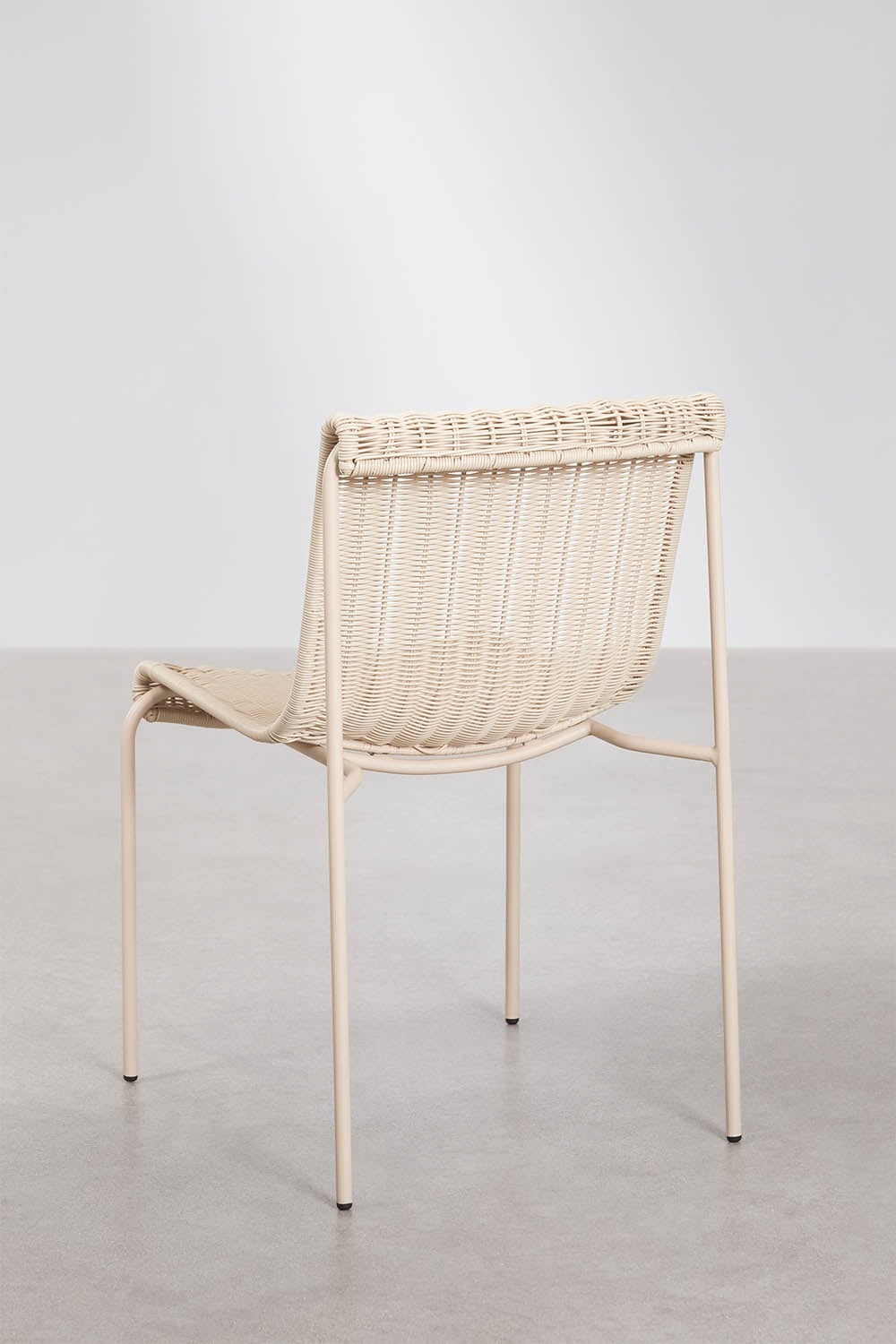 Revia synthetic rattan and steel garden chair, gallery image 5